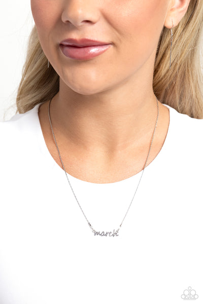 Birth Month Bling - March - Silver