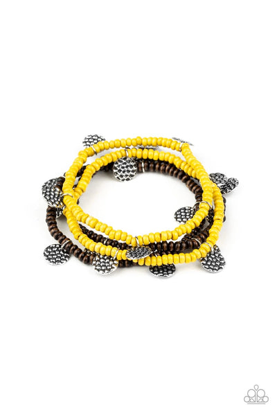 WOODn’t Count It-Yellow Bracelet
