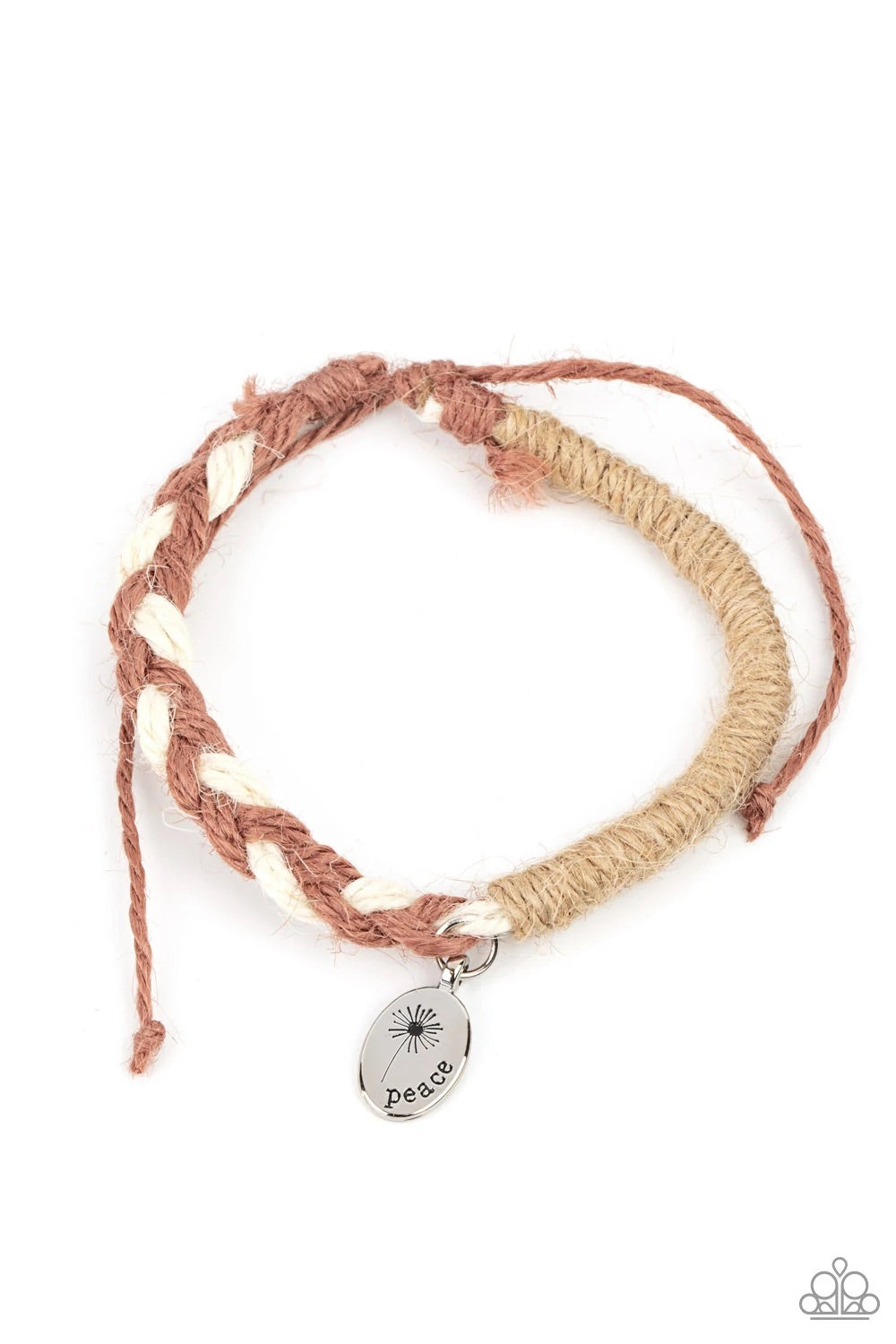 Perpetually Peaceful Brown Bracelet