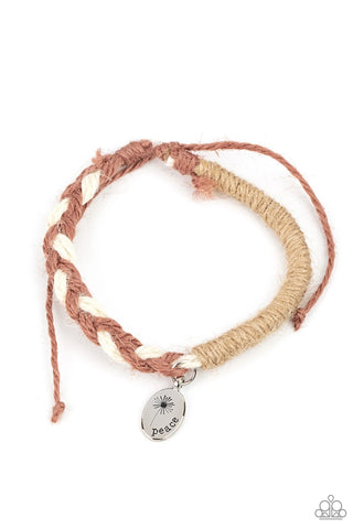 Perpetually Peaceful Brown Bracelet